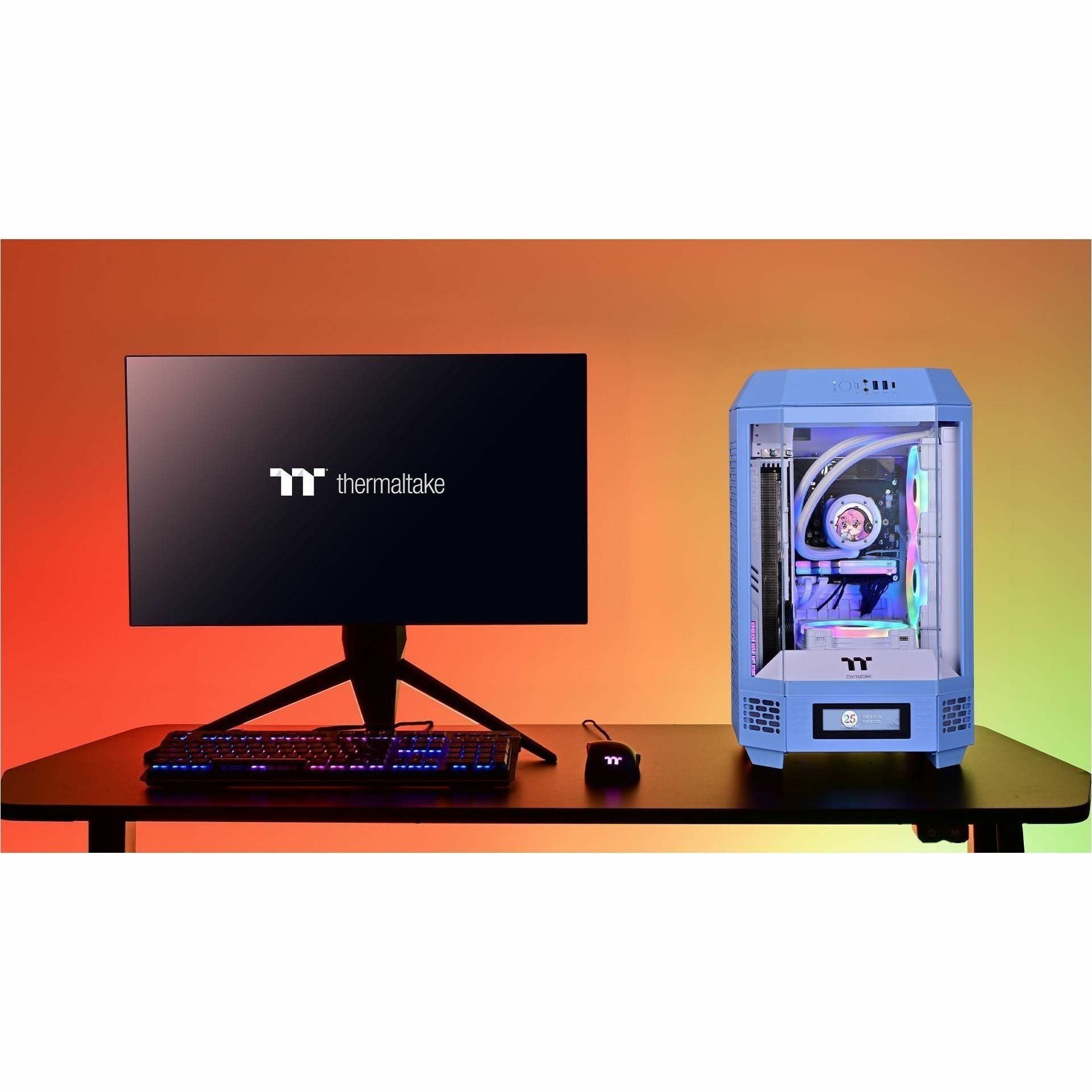 Thermaltake The Tower 250 Hydrangea Blue Mini Tower Chassis Thermaltake The Tower 250 Hydrangea Blue Mini Tower Chassis